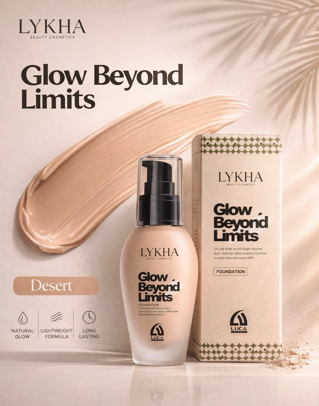 LYKHA Glow Beyond Limits Foundation – Desert Shade