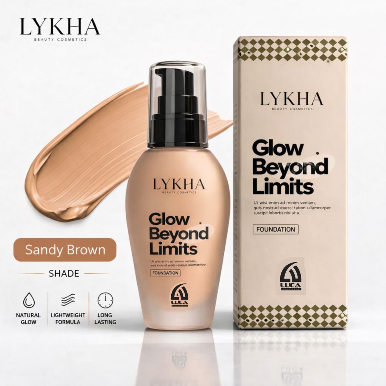 LYKHA Glow Beyond Limits Foundation – Sandy Brown
