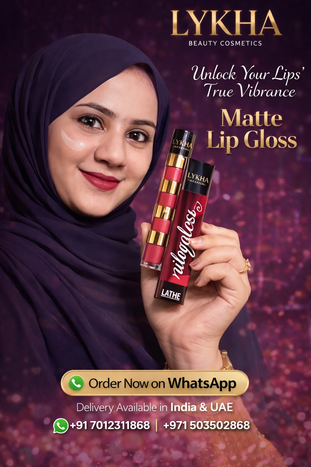 LYKHA Matte Lip Gloss (4 in 1)