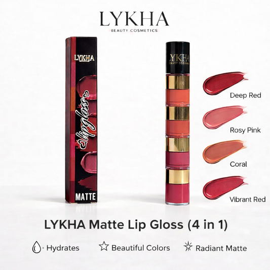 LYKHA Matte Lip Gloss (4 in 1)