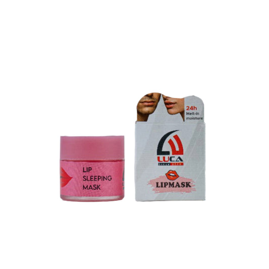 "LUCA Lip Mask – Hydrating overnight lip treatment for dry, chapped lips"

"Moisturizing lip mask with shea butter, vitamin E, and hyaluronic acid"

"LUCA Lip Mask in jar packaging – softens and plumps lips overnight"

"Non-sticky, nourishing lip mask for smooth and supple lips"

"Overnight lip repair mask for deep hydration and lip care"
